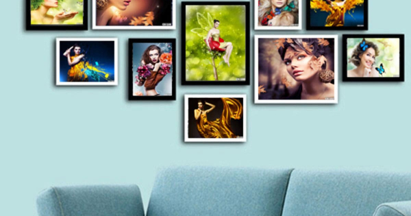 Bộ Khung Ảnh Người Bướm Nghệ Thuật