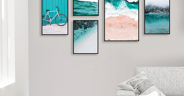 Tranh Treo Tường Xe Đạp Và Biển Xanh