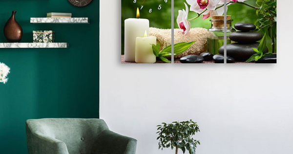 Tranh Đồng Hồ Hoa Ngọc Lan Trắng 2