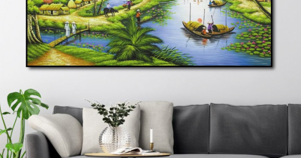 Tranh Treo Tường Cảnh Sông Nước 4