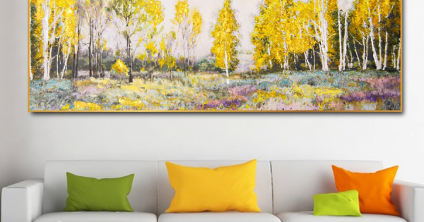 Tranh Treo Tường Cảnh Rừng Vàng