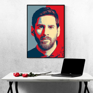 Tranh Treo Tường Cầu Thủ Bóng Đá Lionel Messi Mẫu 6