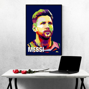 Tranh Treo Tường Cầu Thủ Bóng Đá Lionel Messi Mẫu 9