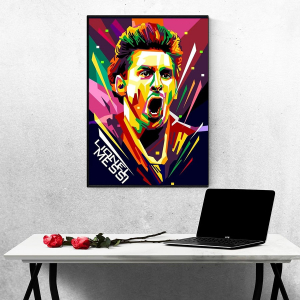 Tranh Treo Tường Cầu Thủ Bóng Đá Lionel Messi Mẫu 16