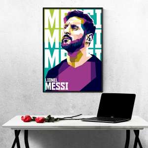 Tranh Treo Tường Cầu Thủ Bóng Đá Lionel Messi Mẫu 17