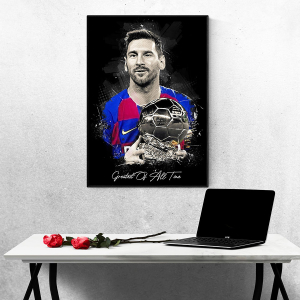 Tranh Treo Tường Cầu Thủ Bóng Đá Lionel Messi Mẫu 29