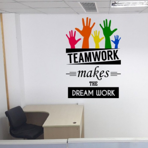 Decal Văn Phòng Teamwork Make The Dream Work 1