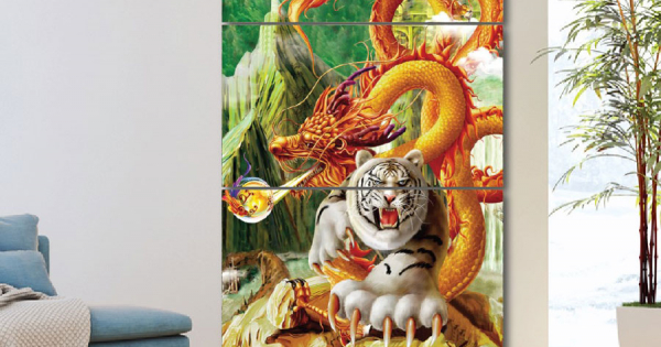 Tranh Treo Tường Rồng Nghệ Thuật 08