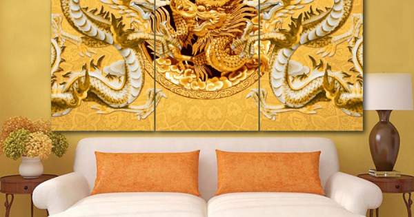 Tranh Treo Tường Rồng Nghệ Thuật 09