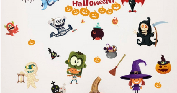 Decal Dán Tường Halloween 9