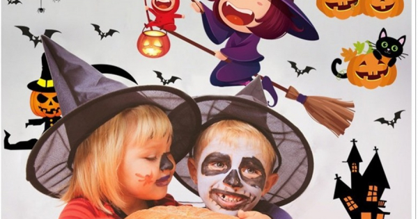 Decal Dán Tường Halloween 4