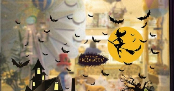 Decal Dán Tường Halloween Thành Phố Bóng Đêm