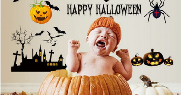 Decal Dán Tường Halloween 1