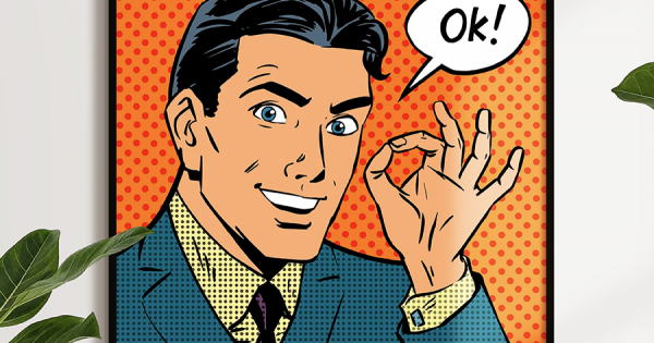 Tranh Treo Tường Phong Cách Pop Art: OK!