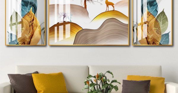 Tranh Treo Tường Nghệ Thuật Rừng Và Nai