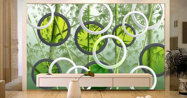 Tranh Dán Tường 3D Cây Trúc