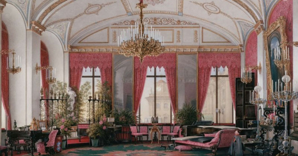 Tranh Dán Tường Nội Thất Cung Điện Mùa Đông Của Hoàng Hậu Maria Alexandrovna