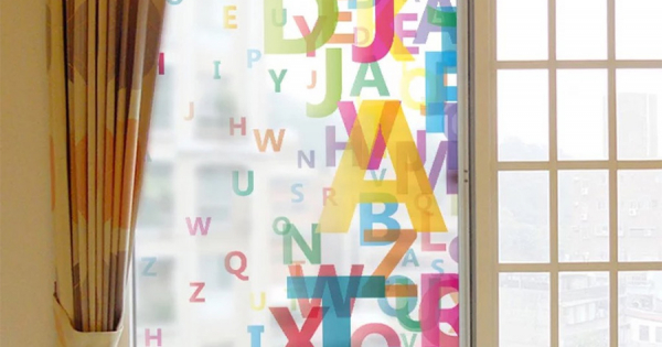 Decal Dán Kính Bảng Chữ Cái