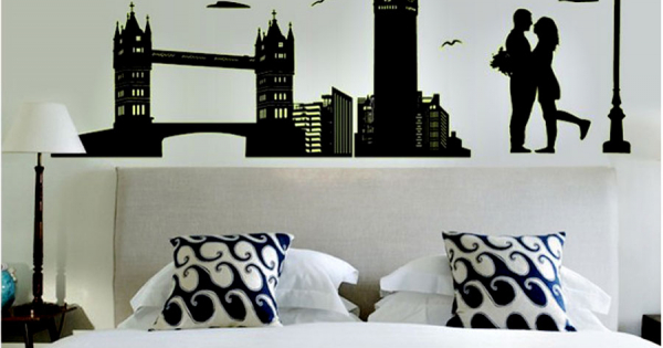 Decal Trang Trí Thành Phố London Dạ Quang