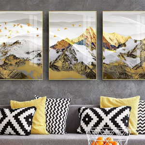 Tranh Treo Tường Phong Cảnh Núi Non Vàng