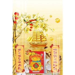 Lịch Gỗ Treo Tường Laminate Tráng Gương 2026 (40x60 cm) - Thuận Buồm Xuôi Gió (TV07)