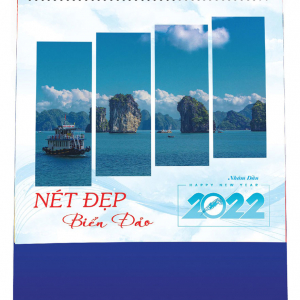 Lịch Để Bàn Vuông Chữ A 2022 (17x19cm) - Nét Đẹp Biển Đảo - KTV45
