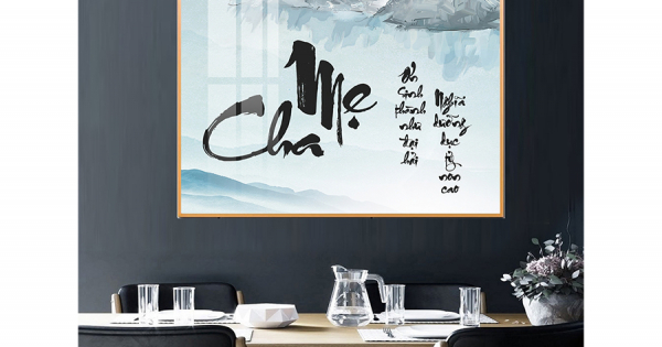 Tranh Treo Tường Thư Pháp Cha Mẹ 03