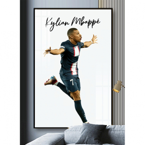 Tranh Treo Tường Cầu Thủ Bóng Đá Nổi Tiếng Kylian Mbappé 03