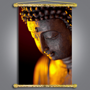 Tranh Liễn Phật Giáo - Phật Thích Ca Mâu Ni 02 - Vải Canvas Cao Cấp