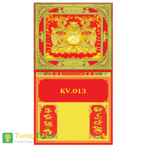 Bìa Lịch 2024 Khung Vàng Dán Nổi (40x72 cm) - KVTV013 - KVTV030 (18 Mẫu) 