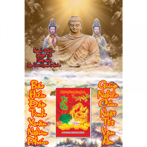 Lịch Gỗ Treo Tường Laminate Tráng Gương 2024 (40x60 cm) - Đức Phật (TV20)