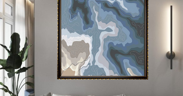 Tranh Canvas Trừu Tượng Đóng Khung Cao Cấp 02