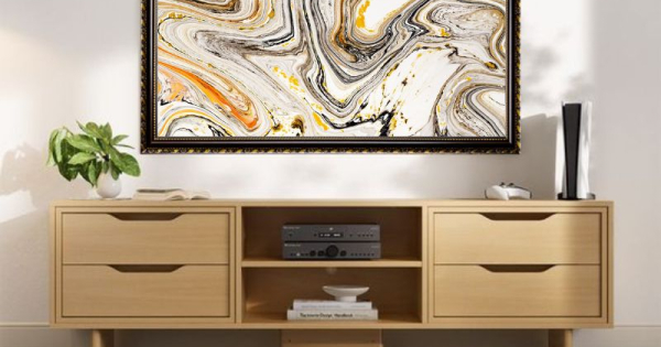 Tranh Canvas Trừu Tượng Nghệ Thuật Đóng Khung Cao Cấp