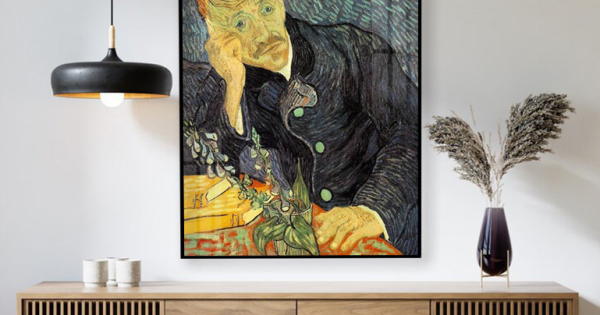 Tranh Treo Tường Chân Dung Bác Sĩ Gachet - Portrait of Dr. Gachet (First Version) By Vincent Van Gogh