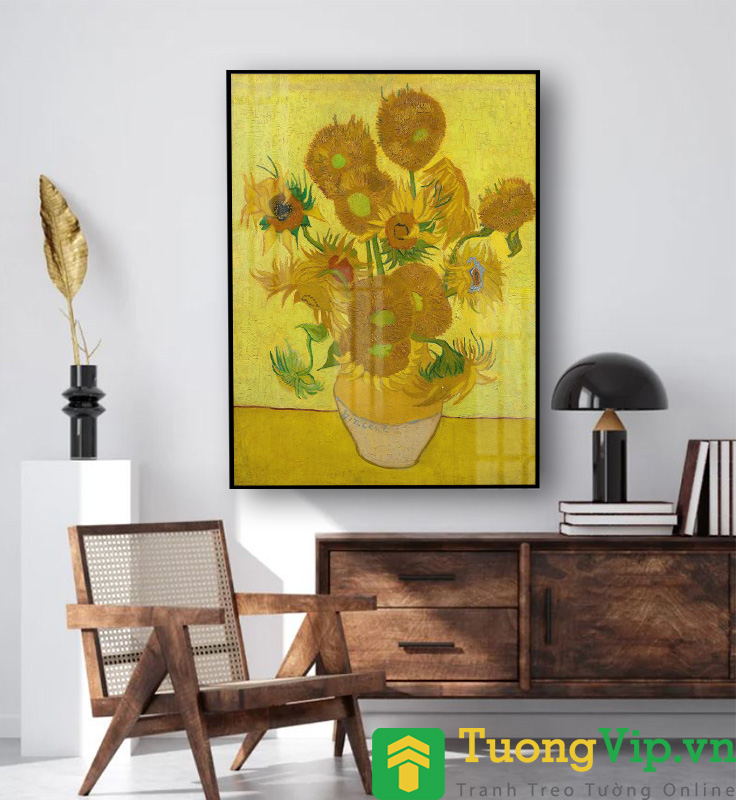 Tranh Treo Tường Tĩnh Vật Hoa Hướng Dương - Sunflowers (Tháng 8, 1889) By Vincent Van Gogh