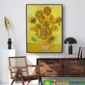 Tranh Treo Tường Tĩnh Vật Hoa Hướng Dương - Sunflowers (Tháng 8, 1889) By Vincent Van Gogh