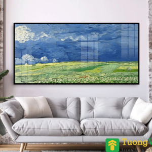 Tranh Treo Tường Cánh Đồng Lúa Mì Dưới Đám Mây Giông - Wheatfield Under Thunderclouds (1890) By Vincent Van Gogh