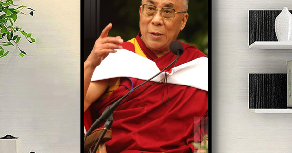 Tranh Treo Tường Nhà Lãnh Đạo Tinh Thần Phật Giáo Tây Tạng - Đạt-lại Lạt-ma (Dalai Lama) 02