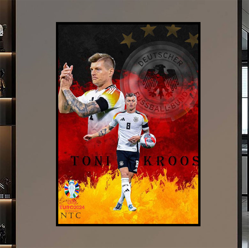 Tranh Treo Tường Cầu Thủ Bóng Đá Nổi Tiếng Toni Kroos - Euro 2024