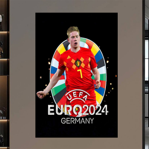 Tranh Treo Tường Cầu Thủ Bóng Đá Nổi Tiếng Kevin De Bruyne - Euro 2024