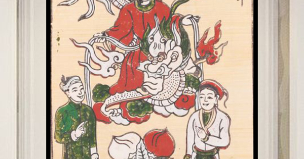 Tranh Treo Tường Nghệ Thuật Dân Gian Đông Hồ - Táo Quân