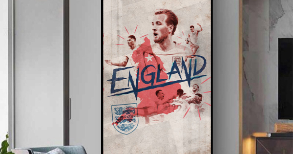 Tranh Treo Tường Bóng Đá Euro 2024 - Đội Tuyển Anh 01