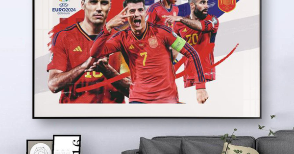 Tranh Treo Tường Bóng Đá Euro 2024 Đội Tây Ban Nha (3 Mẫu)