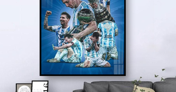 Tranh Treo Tường Cầu Thủ Bóng Đá Nổi Tiếng - Lionel Messi
