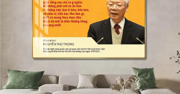 Tranh Treo Tường Bác Tổng Bí Thư Nguyễn Phú Trọng Kính Yêu