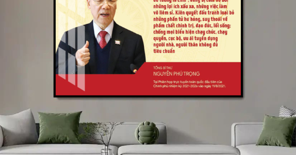 Tranh Treo Tường Bác Tổng Bí Thư Nguyễn Phú Trọng Kính Yêu 01