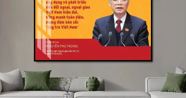 Tranh Treo Tường Bác Tổng Bí Thư Nguyễn Phú Trọng Kính Yêu 05