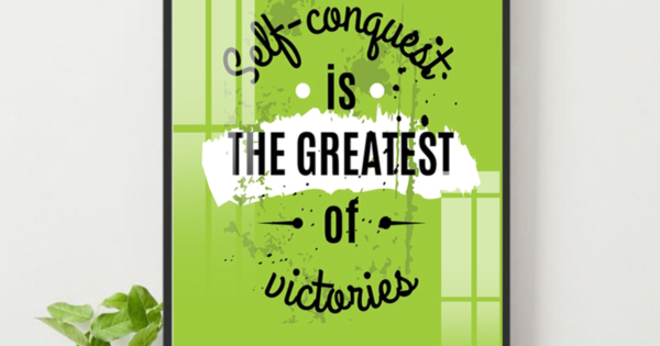 Tranh Treo Tường Self-conguest Is The Greatest Of Victories