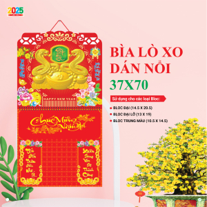 5 Mẫu Bìa Lịch 2025 Lò Xo Dán Nổi (37x70 cm) - TVKV203 - TVKV207 (Tuỳ Chọn 19 Mẫu Hình Nổi Và 2 Chân Bìa)