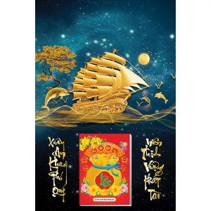 2 Mẫu Thuận Buồm Xuôi Gió - Lịch Treo Tường Laminate Tráng Gương 2026 (40x60 cm)